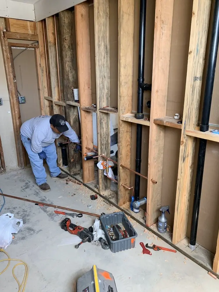 Commercial rough-in plumbing for Water Heater Replacement in Galilee